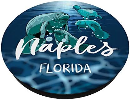 Naples Florida Manatee Gifts for Men Women Kids PopSockets Grip and Stand for Phones and Tablets – Enhanced Compatibility and Speed