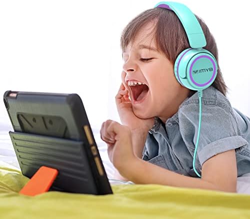 Ultimate Comfort V1 Kids Wired Stereo Headphones – Adjustable, Foldable, and Tangle-Free On-Ear Design in Vibrant Pink – Perfect for School, Travel, and Leisure with i Pads, Tablets, and Phones – Engaging Sound Experience Designed for Young Listeners – Ideal for Boys and Girls