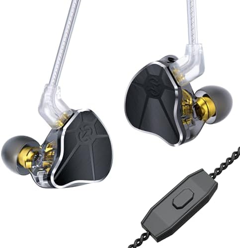 Elevate Your Audio Experience with Keephifi CCZ BC04 Wired Earbuds – Lightweight Hi-Fi IEMS Featuring Advanced Dynamic Hybrid Dual Drivers for Crystal Clear Sound Quality, Perfect for Gaming, Music Lovers, and Hands-Free Communication – Stylish Purple Design with Integrated Microphone for Enhanced Compatibility and Comfort