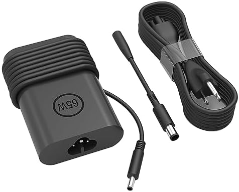 Universal 65 W AC Adapter for Dell Laptops – Fast Charging Power Supply for Latitude and Inspiron Series – Enhanced Compatibility with 4.5 mm & 7.4 mm Connectors – Ideal Replacement Charger for 5400, 7400, 7490, 3000, 5000, 7000 Series – Efficient Power Cord with Versatile Tips for All Dell Models – Upgrade Your Charging Experience Today