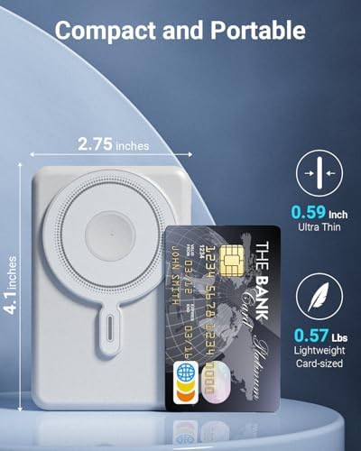Revolutionary Mag Safe 10000 m Ah Power Bank: 5-in-1 Magnetic Wireless Charger for i Phone 12-16 Models & Apple Watch – Fast Charging with Built-in Stand for Ultimate Portability and Convenience