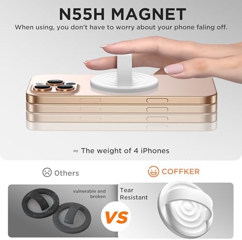 Revolutionary Magnetic Phone Ring Grip Holder – Ergonomic Silicone Finger Loop for i Phone Pro Max/Plus, 12/13/14/15/16 Series – Compatible with Mag Safe – Oat Color Enhances Aesthetics and Comfort – 360-Degree Rotation for Effortless Use – Secure Your Device with Style and Stability – Essential Smartphone Accessory for Unmatched Usability and Convenience
