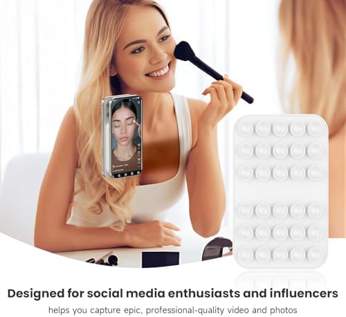 Revolutionary Patented Magnetic Suction Grip Mount for i Phone & Android – Effortless Hands-Free Phone Holder in Deep Blue, Perfect for Content Creators, Capture Stunning Selfies and Videos, Ultimate Compatibility with Mag Safe and Standard Cases, Portable and Stylish Design for On-the-Go Use