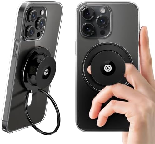 Elevate Your Mobile Experience with the EWA Mag One Ultra Phone Grip: Sleek Leather Finger Strap, Dual-Sided Magnetic Functionality, and 360° Rotatable Kickstand for Effortless Hands-Free Viewing – Perfect for Video Calls and Selfies – Slim, Portable Design Available in Elegant Colors – Strong Grip for Heavy Devices – Innovative Magnetic Snap Technology for Versatile Compatibility with Accessories – Ideal for Home, Office, and Travel Use – Experience Ultimate Convenience with a Durable, Multi-Angle Stand and Detachable Features for Maximum Flexibility – Redefine Your Smartphone Interaction with This Functional, Stylish Grip Solution.