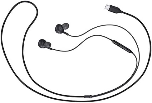 Premium Stereo Earphones for Samsung Galaxy Note 10, Note 10+, S10, S9 Plus – Tangle-Free Braided Cable with Inline Microphone & Volume Control – Fast Type-C Connector for Enhanced Sound Quality and Comfort