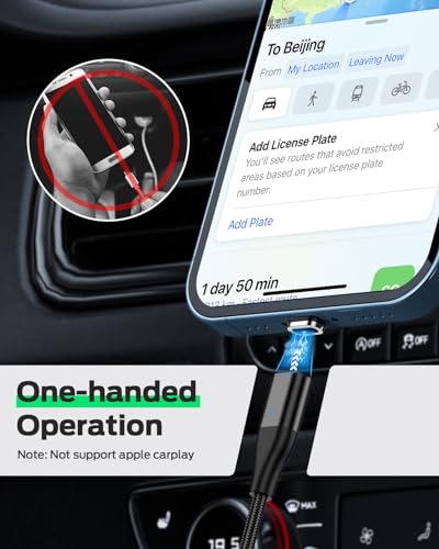 Revolutionary YKZ 3-in-1 Magnetic USB Charging Cable – Versatile PD 60 W Fast Charger for Type C, Micro USB & i-Devices – Durable Nylon Braided Design in 3.3 FT & 6.0 FT Lengths for Tangle-Free Convenience – Enhanced Charging Speed and Compatibility