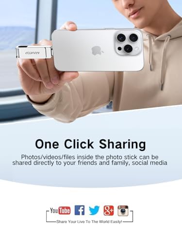 64 GB Multi-Port Photo Stick for i Phone & Android – High-Speed USB C Flash Drive for Effortless Data Transfer Across Devices – Expand Your Storage & Capture Memories Instantly – Plug-and-Play Convenience for i Pad, PC, and More – Ideal for Traveling Photographers