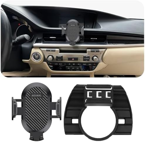 Ultimate Lexus ES 350/300 h/250 Phone Holder: Secure 360-Degree Rotation Car Mount for 4.7-7 Inch Devices – Effortless Installation, Thick Case Compatible, and Sleek Design for Enhanced Driving Safety and Convenience (2022-2024)