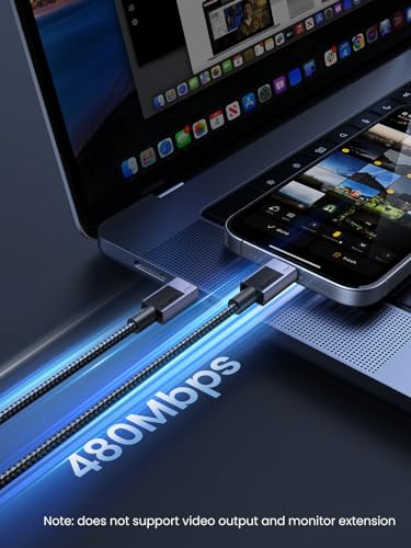 UGREEN 6.6 FT USB C to USB C Cable – 240 W Power Delivery & 40 Gbps High-Speed Data Transfer for Ultimate Connectivity | Compatible with Mac Book Pro/Air, i Phone 16 Series, Galaxy S24/S23, i Pad Pro/Air/Mini 6 | Durable Design for Everyday Reliability and Enhanced Performance