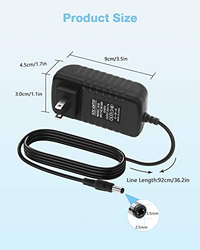 Aclorol 24 V 1 A Dual-Pack Power Supply Adapter – Premium 24 W AC to DC Converter for LED Strip Lighting & CCTV Systems – Universal Wall Charger with 100 V-240 V Input Range – Perfect for 1000 m A, 800 m A, 600 m A, and 400 m A Devices – Includes 5.5 x 2.1 mm & 5.5 x 2.5 mm Connectors – Compact, Durable, and Versatile Power Solution for Home & Commercial Use