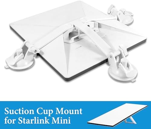 Maximize Your Mobile Connectivity with the Ultimate Portable Starlink Mini Sunroof Suction Cup Mount – Robust, Foldable Design for Car Windows and Sunroofs (Sleek Black) – Strong Suction for Unmatched Stability and Performance
