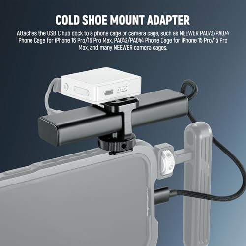 Ultimate NEEWER 4-in-1 USB C Hub Dock – High-Speed Multiport Adapter with 3 USB C 3.1 Gen2 Ports & 100 W Power Delivery for i Phone 16, 15, i Pad, Mac & Android Devices – Perfect for Creators & Tech Lovers Seeking Enhanced Connectivity & Versatility