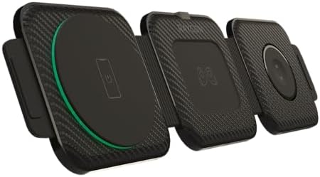 Raycon Magic Pad Pro: Ultimate 3-in-1 Charging Station for i Phone 16/16 Pro, Apple Watch & Galaxy Devices – Fast Wireless Charger with Enhanced Compatibility, Compact & Foldable Design for Home and Travel, Tangle-Free Power Solution