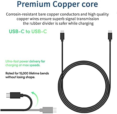 Fast Charging USB C Charger Adapter Block Cable [5 Ft/18 W] for Beats Studio Buds, Beats Fit Pro/X Kim, and Beats Flex – Reliable Power Solution for Wireless Earbuds with Enhanced Compatibility and Travel-Friendly Design