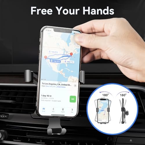 Enhanced BMW 5 Series Car Phone Holder Stand (2017-2023) – Adjustable Air Vent Mount for 4.7-6.7 Inch Smartphones – Secure, 360-Degree Rotatable Design for Optimal Viewing – Premium Accessory for Safety and Convenience in Your Vehicle