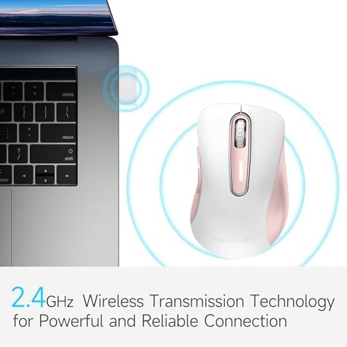 Upgrade Your Workflow with the Memzuoix 2.4 G Wireless Mouse – Ergonomic and Portable 1400 DPI USB Mouse for Laptop, PC & Desktop | 5 Customizable Buttons for Ultimate Control | Ideal for Professionals and Casual Users Alike