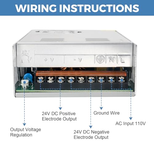 Universal 24 V 10 A AC/DC Power Supply Adapter – 240 W High-Efficiency Switching Converter for LED Lighting & CCTV Systems – Superior Voltage Stability with Advanced Safety Features for Secure Device Performance
