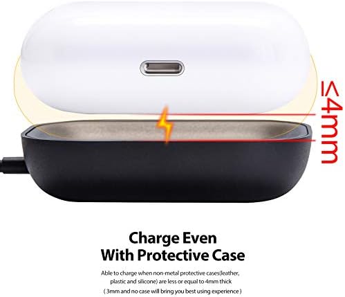 Sleek Silver Wireless Charging Dock for Air Pods Pro 2/3 & Air Pods 2 – Fast, Universal Power Solution for Effortless Charging Anywhere – Modern Aluminum Alloy Design for Home, Office, and Travel Convenience