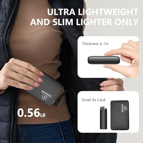 12000 m Ah Heated Vest Battery Pack – Versatile Power Bank for Heated Apparel with DC/USB/Type-C Outputs and LED Indicator – Ultimate Compatibility for Jackets, Pants, and Blankets – Stay Warm and Charged Anywhere