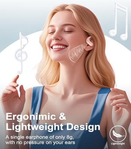 MOZOTER Wireless Sport Earbuds: Stylish Bluetooth Headphones with Enhanced Deep Bass, Secure Earhooks for Active Comfort, and Unmatched 60-Hour Battery Life – Ideal for Fitness, Meetings, and Everyday Use