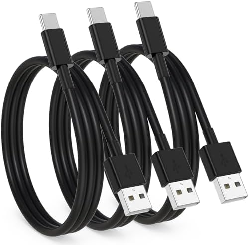 3 Pack USB-C Carplay Charging Cables for i Phone 16, 15 Pro Max & Plus – 3 FT High-Speed Data Transfer Cords for Seamless Connectivity with i Pad 10 th Gen & Air 5 th – Durable & Stylish Black Design for Optimal Vehicle Integration