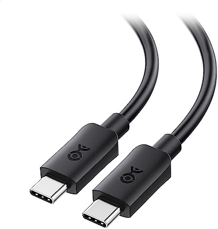High-Speed 20 Gbps USB C to USB C Monitor Cable – 6 ft, Supports 8 K@30 Hz & 4 K@120 Hz Video, 240 W Power Delivery, Ideal for Gaming & Professional Use, Compatible with Thunderbolt 4, Car Play, Android Auto – Ultimate Connectivity Solution for Enhanced Performance