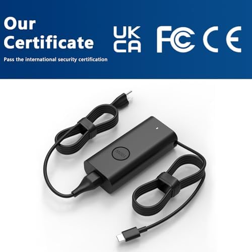 Ultra-Fast 100 W USB-C Charger for Dell Precision & Latitude Laptops – Reliable Power Supply with Enhanced Compatibility and Safety Features for Busy Professionals on the Move