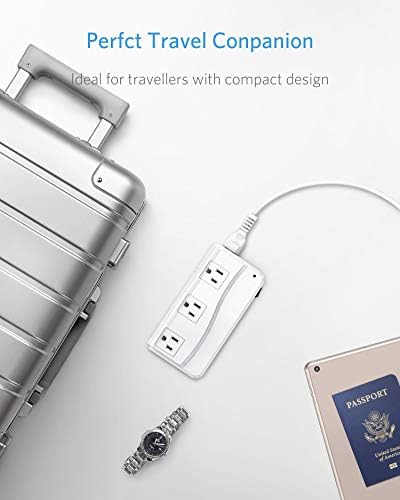 Versatile 250 W International Travel Power Adapter – Efficient 220 V to 110 V Voltage Converter with 4 Fast-Charging USB Ports and Global Plug Compatibility for US, AU, EU, UK, India & South Africa – Essential Power Solution for World Travelers and Business Professionals