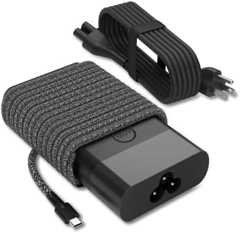 High-Performance 65 W USB-C Laptop Charger – Universal Fast Charging Power Adapter for HP, Dell, Lenovo, Acer, Asus, and Samsung Devices – Enhanced Compatibility for Elitebook, Spectre, Chromebook, and More – Ideal for On-the-Go Professionals and Students – 30-Day Satisfaction Guarantee and 12-Month Warranty Included