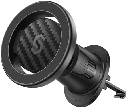 SYNCWIRE Mag Safe Air Vent Car Mount – Premium Magnetic Phone Holder for i Phone 16 Pro Max, 15, 14, 13, 12 – Hands-Free Navigation & Calls, Adjustable Viewing Angles, Secure Vent Clip Design, Sleek and Durable Accessory for Distraction-Free Driving