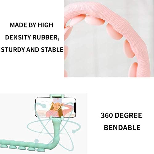 Cute Worm Cell Phone Holder, 360 Degree Rotating Bendable Flexible Phone Mount with Suction Cup Creative Phone Bracket for iPhone, Samsung, LG, Nexus, Nokia and More – Enhanced Compatibility and Speed