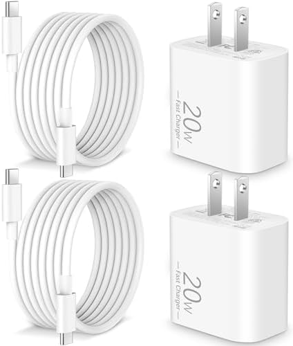 2025 Advanced i Phone 16 e Charger Set – Dual 20 W USB C Wall Adapters with 10 FT Ultra-Long Charging Cable for i Phone 16 Series, i Pad, and More – Unmatched Fast Charging & Enhanced Device Compatibility