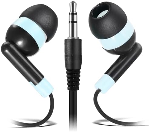 Bulk Wired Kids Earbuds – 30 Pack Classroom Headphones for Enhanced Learning | Lightweight, Tangle-Free Design Compatible with i Pads, Laptops, Chromebooks & PCs | Immersive Sound Quality for Focused Study Sessions