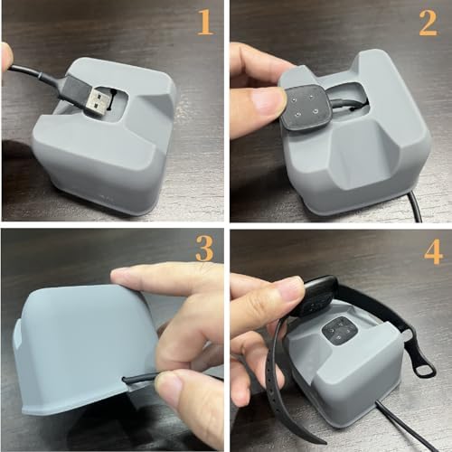 Sleek Ergonomic Magnetic Charging Dock for Fitbit Charge 6/5/Luxe – Stylish, Cable-Free Stand Enhancing Compatibility for Effortless Charging at Home or Office, Safeguards Device from Damage, Ideal for On-the-Go Users, Effortless One-Hand Operation, Optimized Viewing Angle for Timely Notifications, Portable and Lightweight Design for Travel Convenience