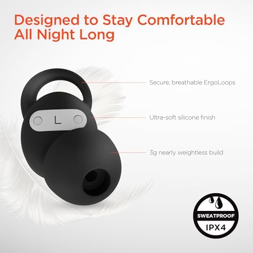 Hyper Gear Mini True Wireless Earbuds – Advanced Noise-Cancellation for Sleep Enhancement – 20-Hour Long Battery Life for Continuous Relaxation – Ergonomic Comfort Design Perfect for Meditation and Travel – Multi-Device Bluetooth Compatibility for Ultimate Versatility – Experience Uninterrupted Rest and Rejuvenation