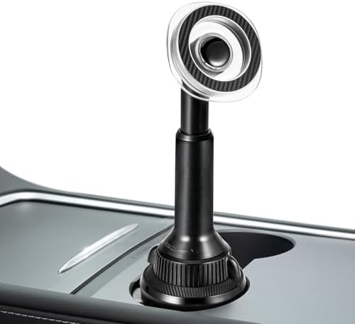 OQTIQ Mag Safe-Enhanced Car Phone Cup Holder – 360-Degree Rotating Long Arm Mount for i Phone 12-16 Series – Ultimate Hands-Free Navigation with Adjustable Viewing Angles for Safe Driving – Superior Stability & Easy Access to GPS, Music, and Calls – Ideal for Distraction-Free Journeys