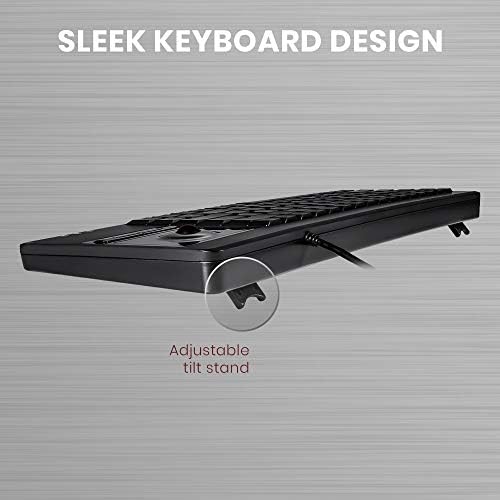 Transform Your Workspace with the Perixx PERIBOARD-515 H Wired USB Keyboard Featuring Integrated Touchpad and Dual USB Hubs – Compact Efficiency for Seamless Navigation and Enhanced Productivity in Home and Office Settings