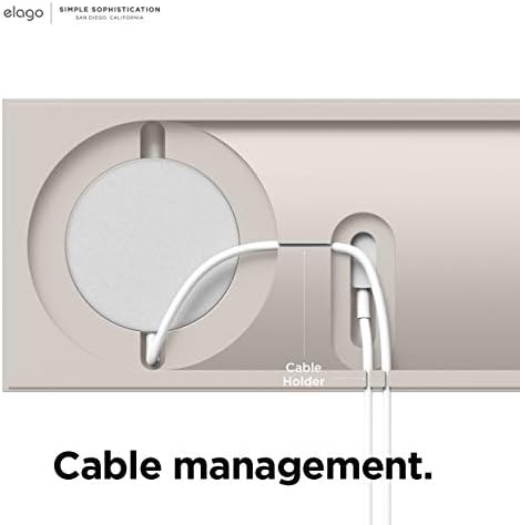elago Dual Charging Tray for Mag Safe and Apple Watch – Stylish Jean Indigo Organizer for i Phone 16/15/14/13/12 & Air Pods – Compact Desk Solution for Enhanced Cable Management – Customizable Setup Without Charging Cable Included – Premium Quality for Modern Tech Enthusiasts
