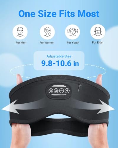 Experience Blissful Sleep with Ever Plus Bluetooth Sleep Headband – Cozy, Wireless Earbuds for Side Sleepers | 10-Hour Battery Life, Adjustable Comfort Fit, and Device Compatibility for Ultimate Relaxation and Sound Therapy