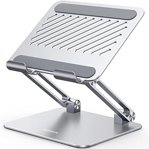 UGREEN Premium Adjustable Aluminum Tablet Stand Holder – Dynamic Multi-Angle Desk Accessory for i Pad Pro, Air, Mini, and Smartphones – Dual Rod Engineering for Unmatched Stability – Perfect for Home Office and Enhanced Productivity – Transform Your Viewing and Work Experience