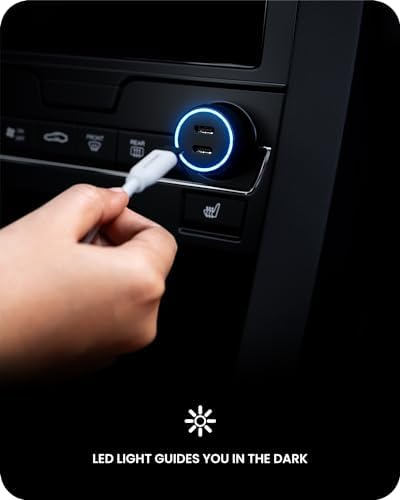 Maximize Your Charging Efficiency with the JOURNEY 60 W USB C Car Charger – Dual Port PD 3.0 Fast Charging (30 W Each) for Samsung Galaxy & Google Pixel – Compact Design for Travel & Daily Use, Unmatched Compatibility & Safety Features