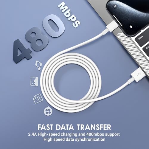 Car Carplay Cable for iPhone 15/16 Car Charger Cable,4Pack USB A to USB C for Carplay USB C Cord,iPhone 16/15/Plus/Pro Max,iPad Pro 12.9/11,Air 5th/4th Gen,Mini 6th Gen/Car Charging Cable 3FT – Enhanced Compatibility and Speed