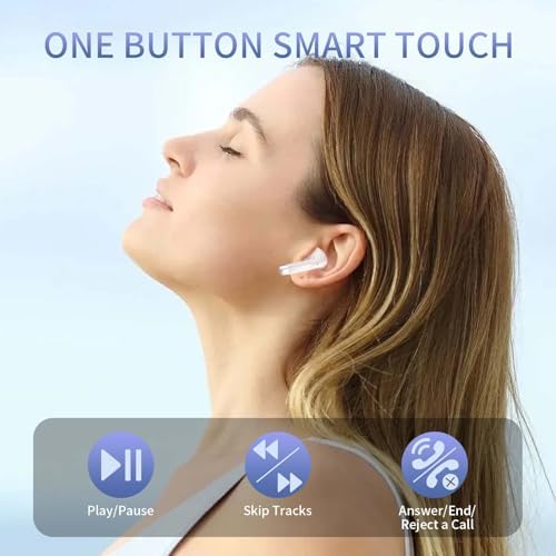 MIPOW x Miffy Bluetooth 5.3 Wireless Earbuds – Enchanting Pastel Pink Bunny Design with IPX7 Waterproof Protection for Active Lifestyles – 36 Hours of Uninterrupted Playtime & AI-Powered ENC Noise Cancellation for Superior Sound Clarity – Perfect Sport & Everyday Earbuds for All Ages