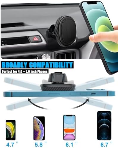 Revolutionize Your Driving Experience with the Custom Magnetic Car Phone Holder for Toyota RAV4 (2013-2018) – Hands-Free Navigation & Adjustable Stand for All Smartphones, Including i Phone – Superior Stability and Easy Installation for Ultimate Safety and Convenience