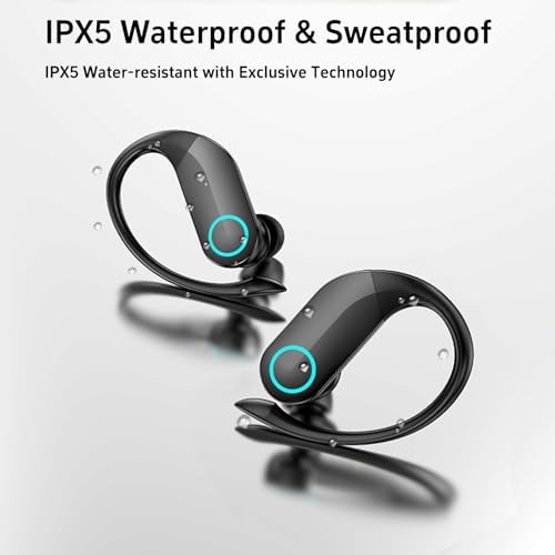 Premium Bluetooth 5.3 Wireless Earbuds with Charging Case – Unmatched 48-Hour Playtime, Immersive Deep Bass Audio, and Rugged IPX6 Waterproof Design – Ideal for Active Lifestyles and Effortless Compatibility with TV, Phone, and Laptop