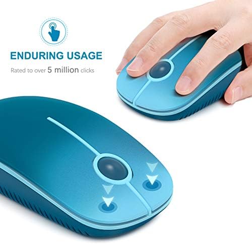 Sleek Vssoplor Wireless Mouse – Ultra-Slim Silent Optical Companion for Laptops & PCs | 2.4 GHz Nano Receiver, Perfect for Quiet Workspaces & Travel | Enhanced Compatibility for Windows, Mac & Linux