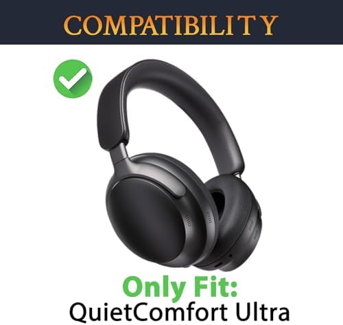 Transform Your Listening Experience with SOULWIT Replacement Earpads for Bose Quiet Comfort Wireless Headphones – Luxurious Ultra-Soft Protein Leather Cushions with Advanced High-Density Noise Cancelling Foam in Elegant Sandstone – Maximum Comfort, Superior Sound Isolation, and Effortless Installation for Extended Headphone Lifespan