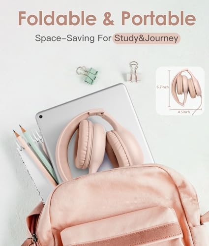 Premium Kids Over-Ear Headphones with Built-In Microphone – Safe Volume Control, Lightweight Dark Green Design for Online Learning & Travel, HD Sound Quality, Collaborative Audio Sharing Feature for Enhanced Learning Experiences