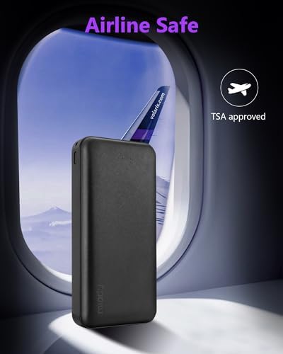 Miady Dual 20000 m Ah Portable Charger 2-Pack – PD 22.5 W Fast Charging Power Bank with USB-C Ports for i Phone 16/15/14/13/12/X, Galaxy 24/22, i Pad & Android – Ultimate Travel Companion for Rapid Device Recharging and Enhanced Versatility