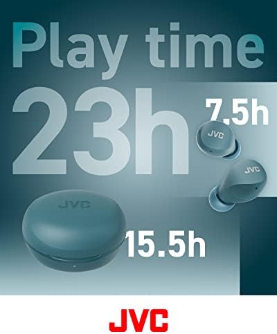 JVC Gumy Mini True Wireless Earbuds – Ultra-Light Bluetooth Headphones with Neodymium Drivers, 23-Hour Battery for Uninterrupted Music, IPX4 Water-Resistant Design Perfect for Active Lifestyles, Effortless Device Pairing for On-the-Go Listening